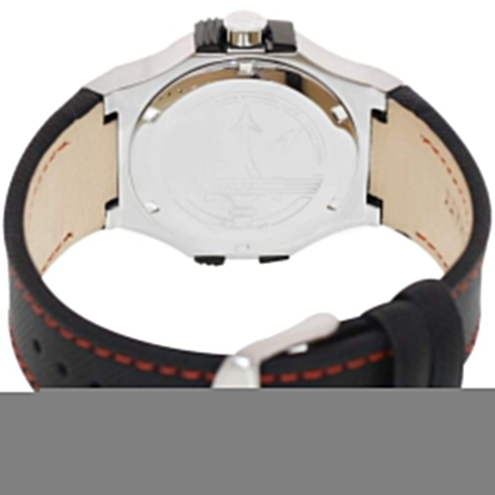 Maserati Potenza Black Dial Black Leather Strap Watch For Men - R8851108001
