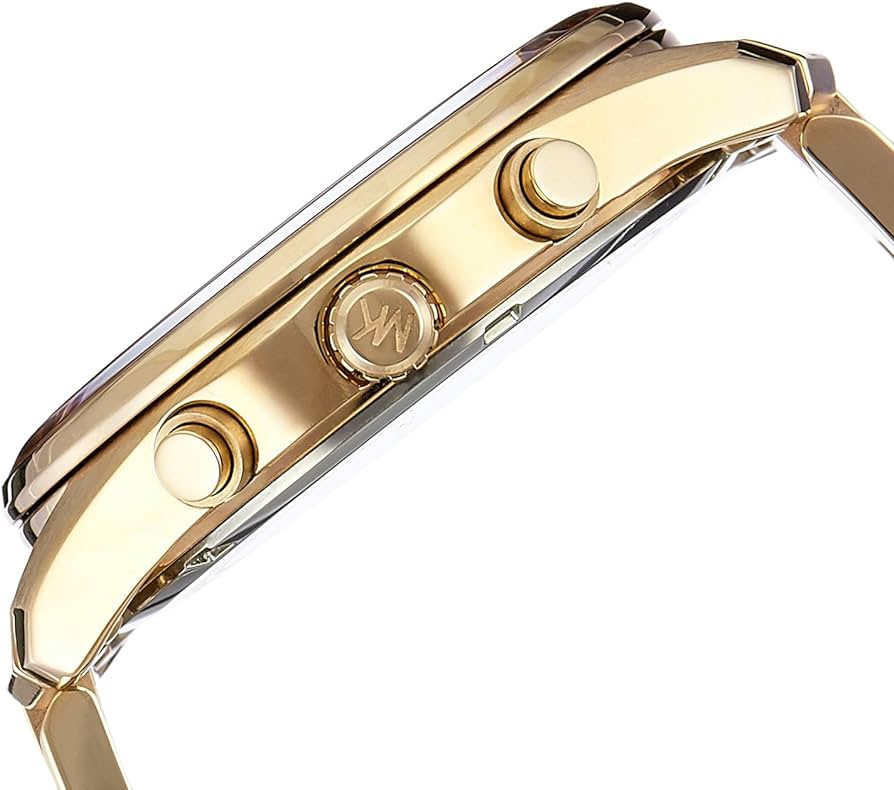 Michael Kors Briar Analog Gold Dial Gold Steel Strap Watch For Women - MK6464