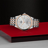 Tudor 1926 Automatic Diamonds Silver Dial Two Tone Steel Strap Watch for Men - M91651-0002