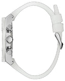 Guess Poseidon Chronograph Rainbow Dial White Silicone Strap Watch For Men - GW0425G4