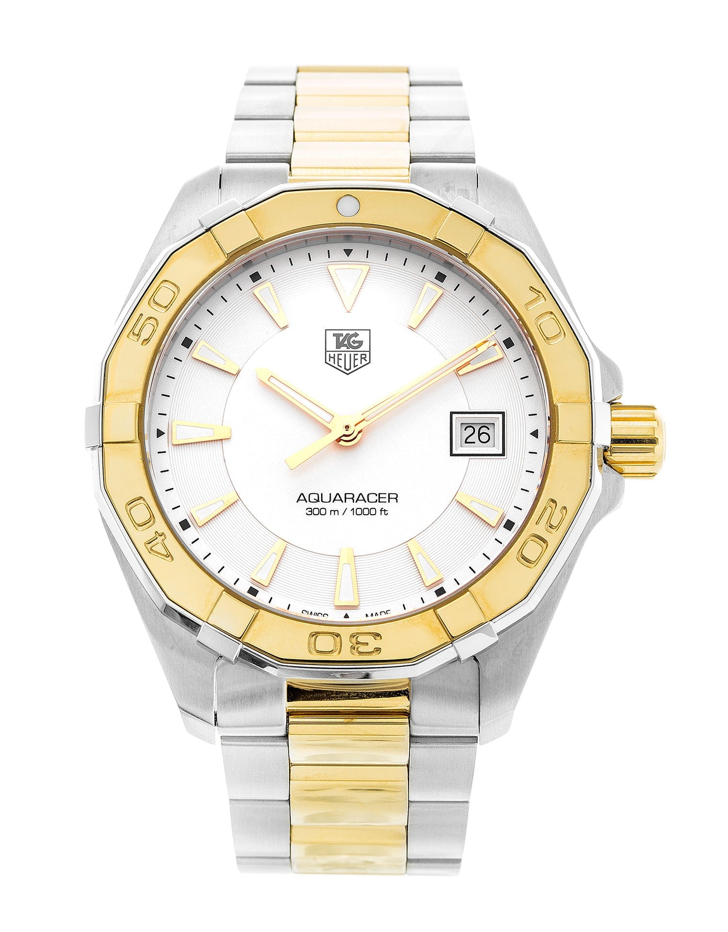 Tag Heuer Aquaracer White Dial Watch for Men - WAY1120.BB0930