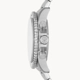 Emporio Armani Diver Chronograph Quartz Black Dial Silver Steel Strap Watch For Men - AR11360