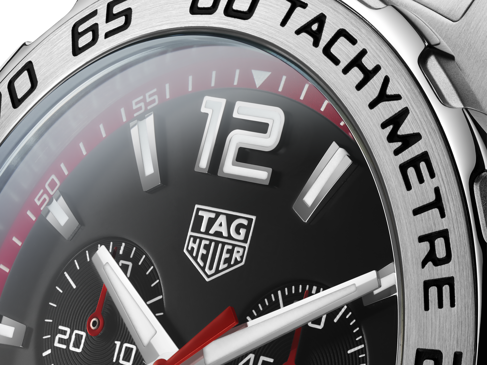 Tag Heuer Formula 1 Chronograph Black Dial Silver Steel Strap Watch for Men - CAZ101Y.BA0842