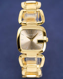 Gucci G Gucci Brown Dial Rose Gold Steel Strap Watch For Women - YA125408