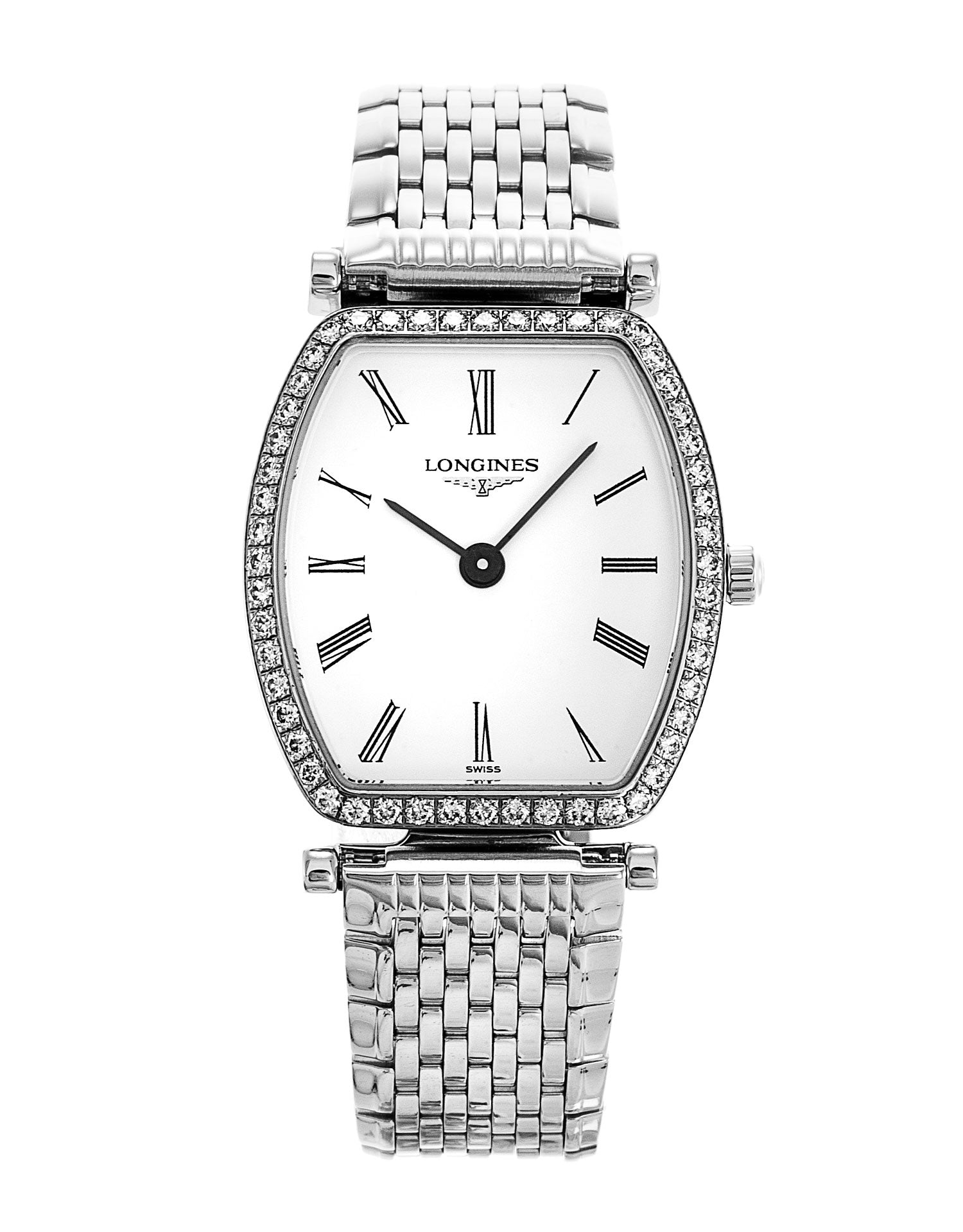 Longines La Grande Classique de Longines Tonneau 22 Diamond Watch for Women - L4.288.0.11.6