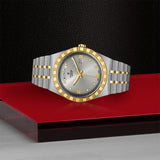 Tudor Royal Diamonds Automatic Grey Dial Two Tone Steel Strap Watch for Men - M28603-0002