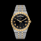 Tudor Royal Automatic Black Dial Two Tone Steel Strap Watch for Men - M28603-0003