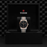 Tudor 1926 Automatic Diamonds Black Dial Two Tone Steel Strap Watch for Men - M91651-0004