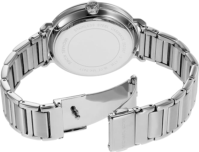 Michael Kors Addyson Quartz Silver Dial Silver Steel Strap Watch for Women - MK7417