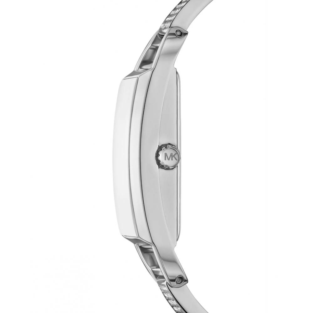 Michael Kors Empire Three-Hand Silver Dial Silver Steel Strap Watch for Women - MK4841