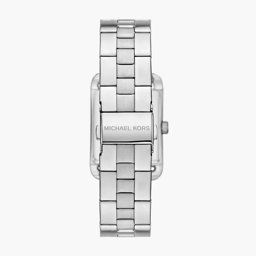 Michael Kors Monroe Three Hand Silver Dial Silver Steel Strap Watch for Women - MKO1033