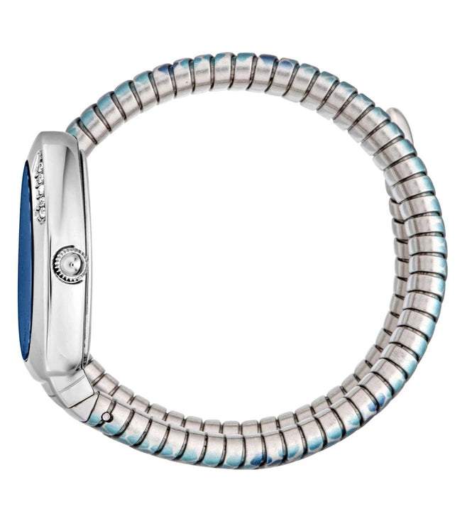 Just Cavalli Cosenza Blue Dial Two Tone Steel Strap Watch for Women - JC1L251M0015