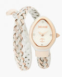 Just Cavalli Novara Silver Dial Two Tone Steel Strap Watch for Women - JC1L264M0075