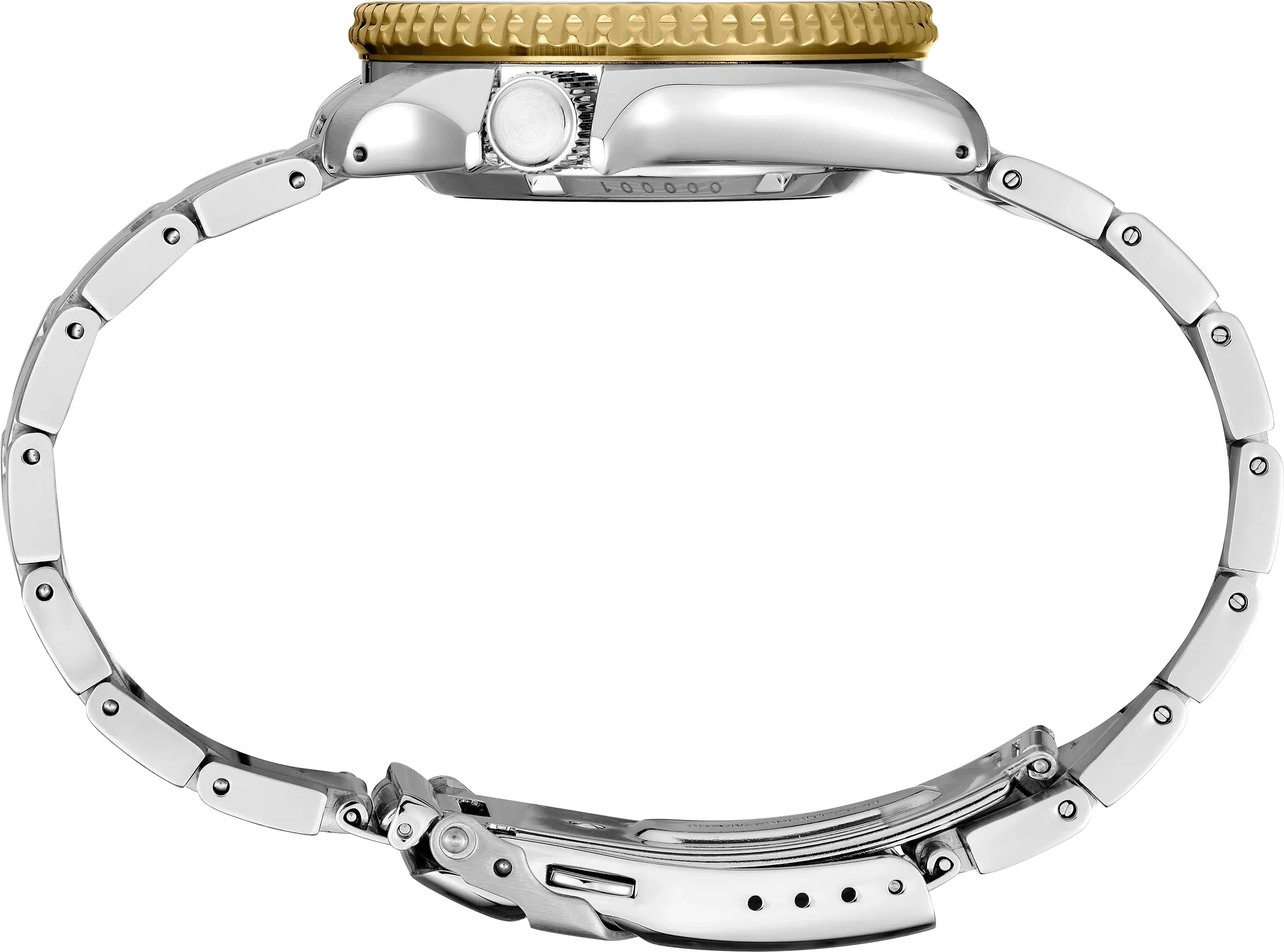 Seiko 5 Sports Automatic Brown Dial Two Tone Steel Strap Watch For Men - SRPK24