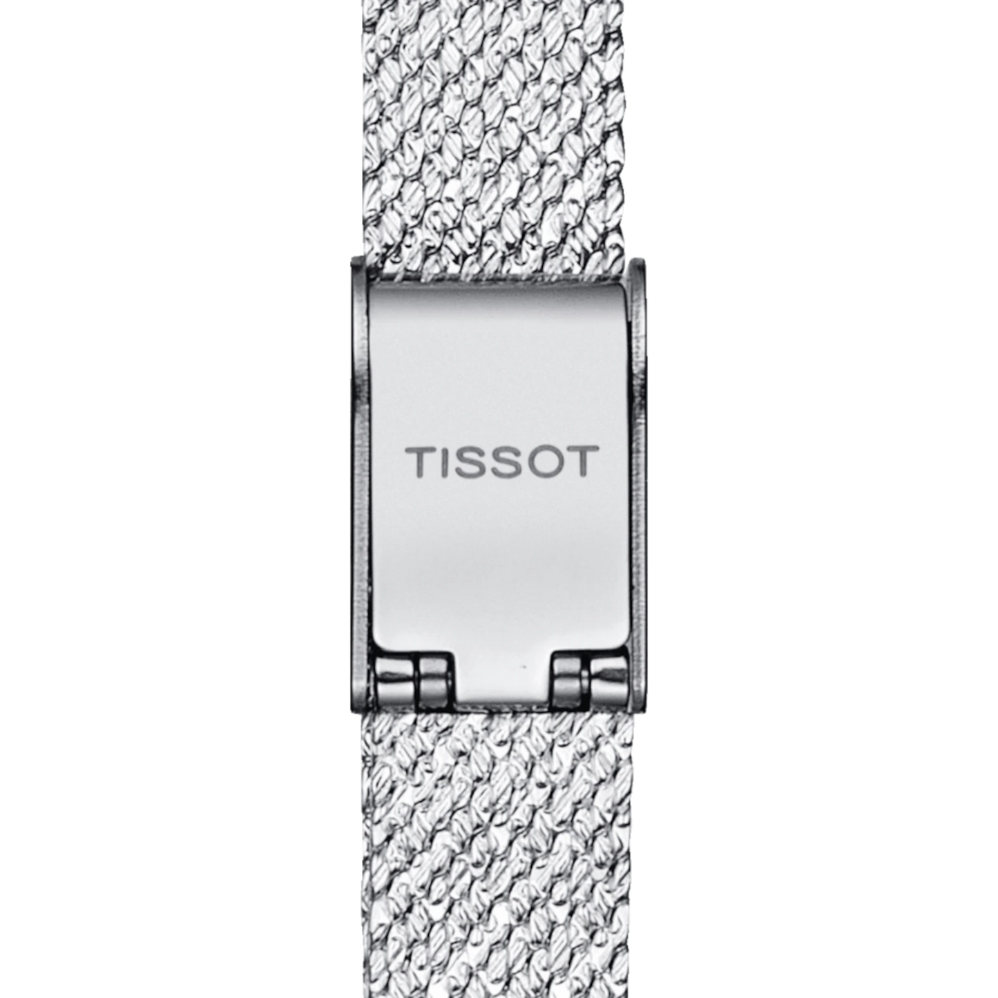 Tissot Lovely Square Silver Dial Silver Mesh Bracelet Watch For Women - T058.109.11.036.00