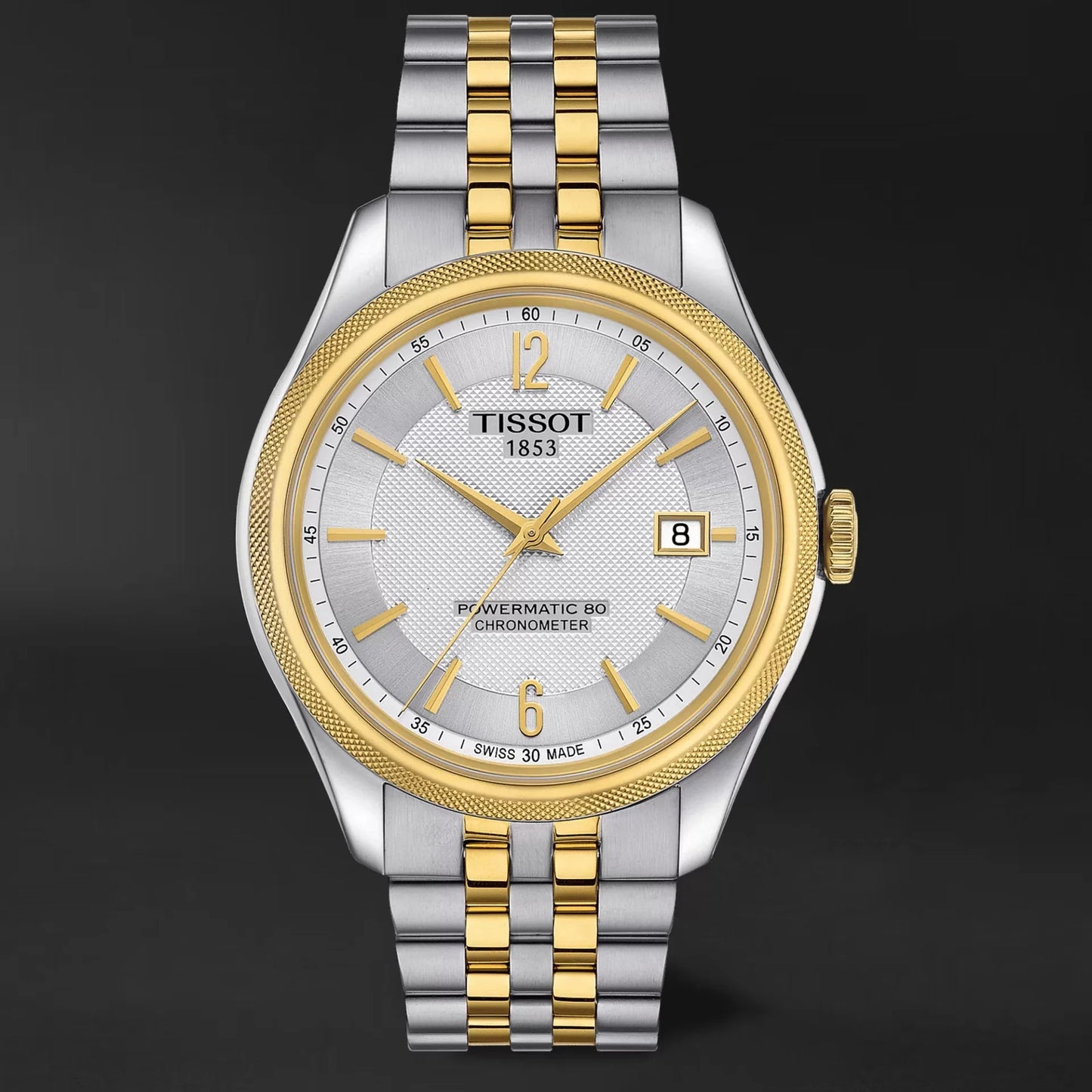 Tissot Ballade Powermatic 80 Chronometer Silver Dial Two Tone Steel Strap Watch For Men - T108.408.22.037.00