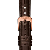 Tissot T Classic Carson White Dial Brown Leather Strap Watch For Women - T085.207.36.013.00