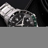 Maserati SFIDA Chronograph Black Dial Silver Steel Strap Watch For Men - R8853140005