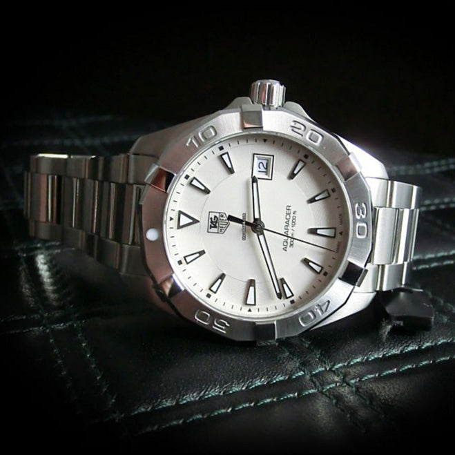 Tag Heuer Aquaracer White Dial Watch for Men - WAY1111.BA0928