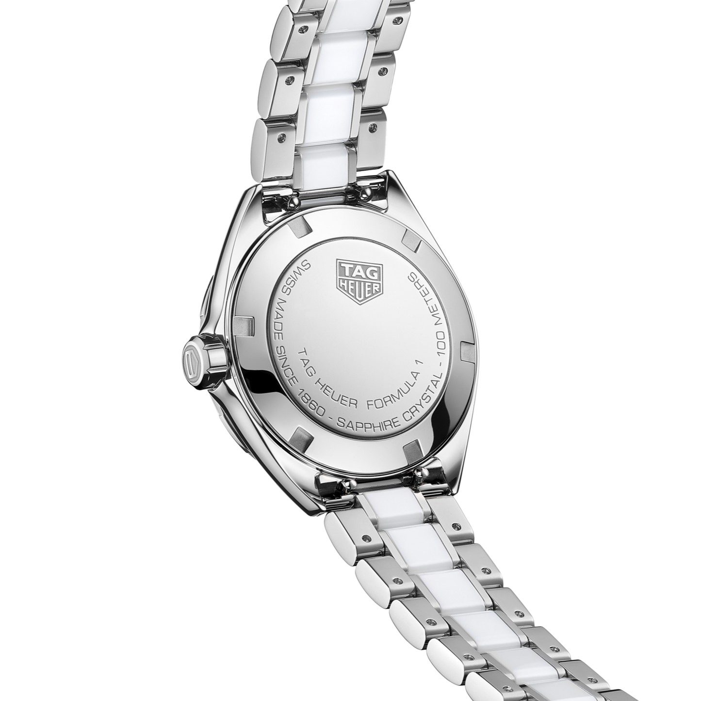 Tag Heuer Formula 1 Diamonds White Dial Two Tone Steel Strap Watch for Women - WBJ141AD.BA0974