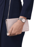 Tissot T Classic Carson Premium Pink Dial Silver Steel Strap Watch for Women - T122.210.11.159.00