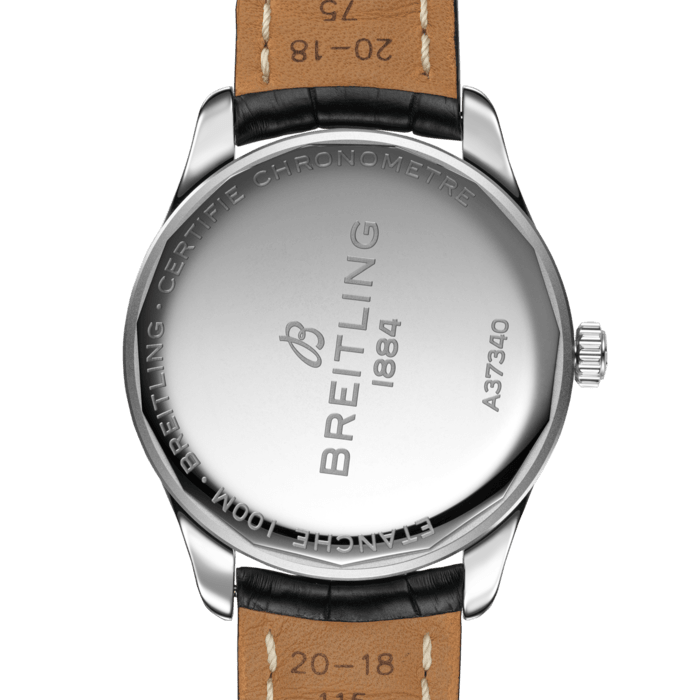 Breitling Premier Automatic 40mm Blue Dial Brown Leather Strap Mens Watch - A37340351C1X2