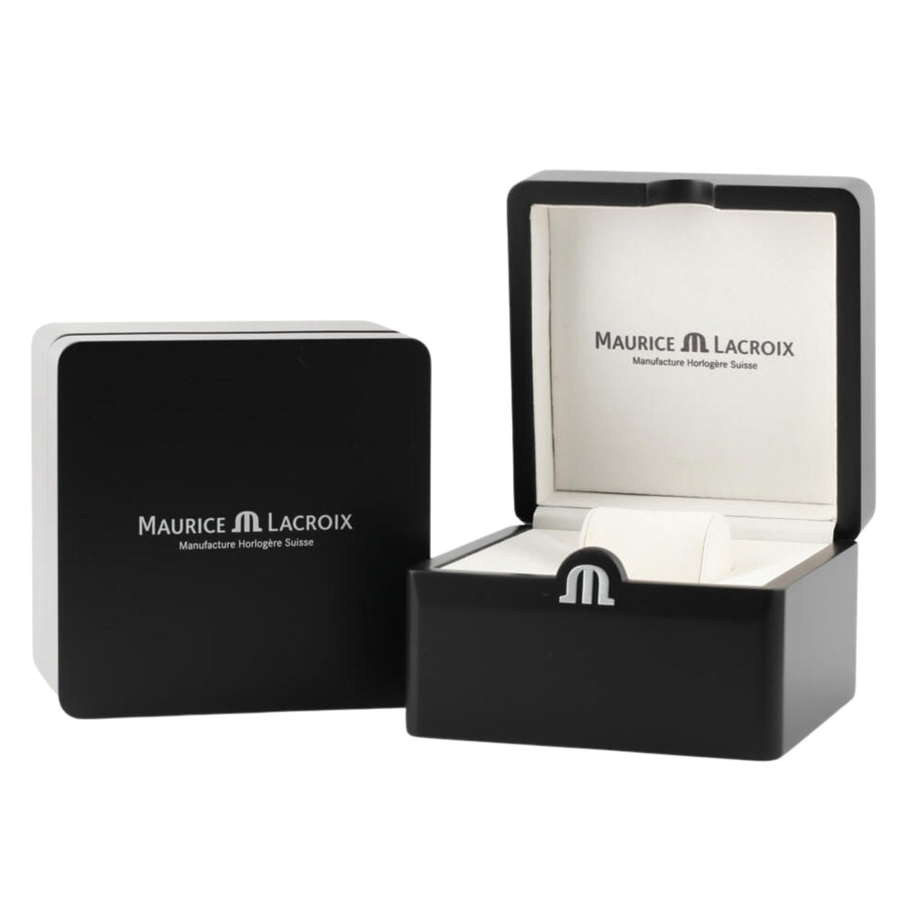 Maurice Lacroix Aikon Automatic Black Dial Silver Steel Strap Watch For Men - AI6008-SS002-330-1