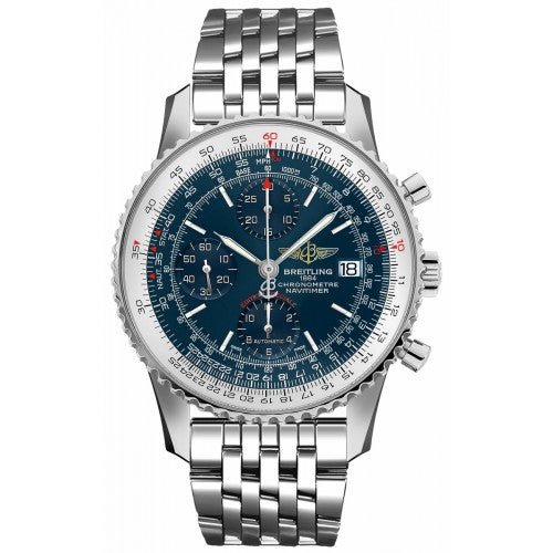 Breitling Navitimer Heritage Special Edition Blue Dial Silver Steel Strap Mens Watch - A1332412/C942