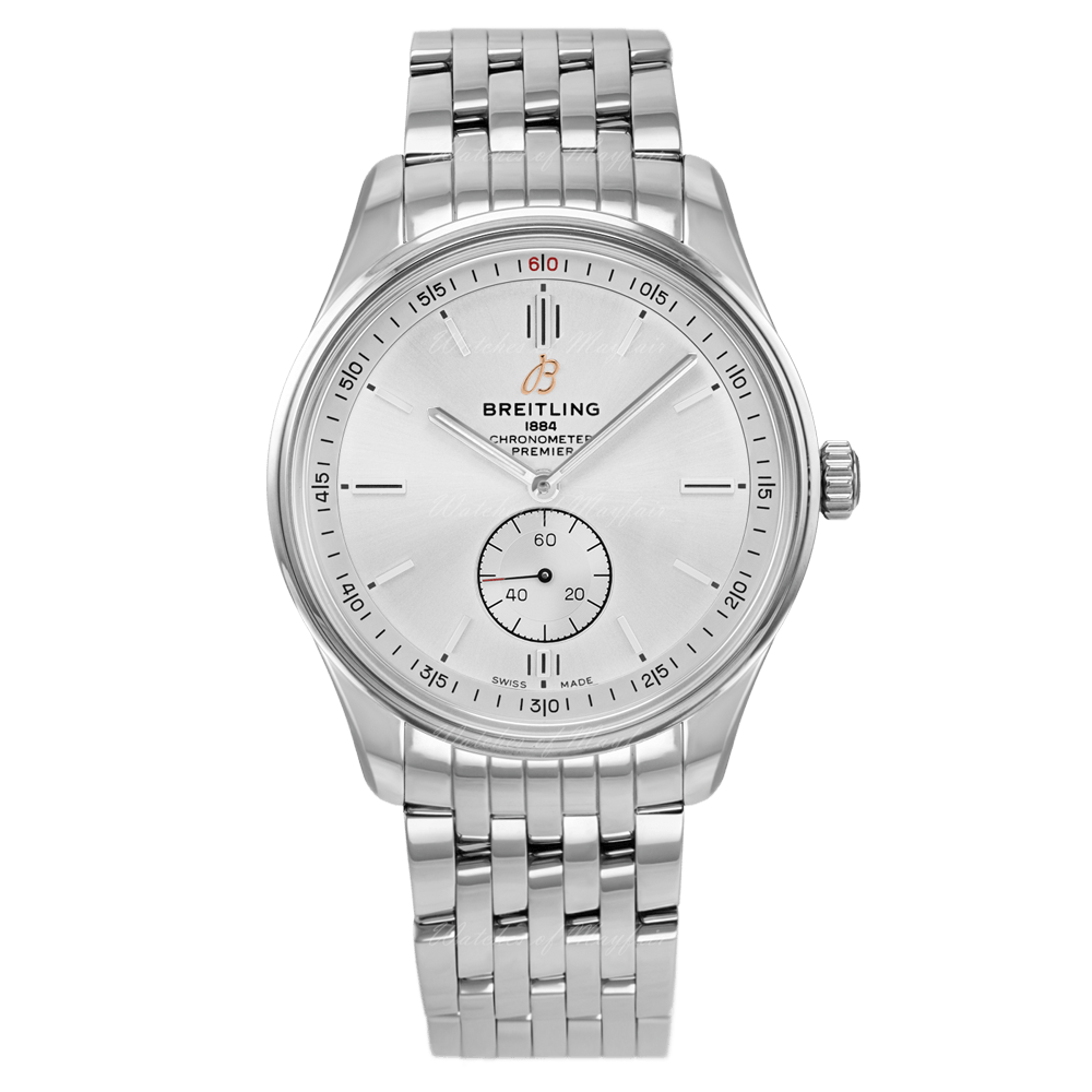 Breitling Premier Automatic 40mm Stainless Steel Silver Dial Mens Watch - A37340351G1A1