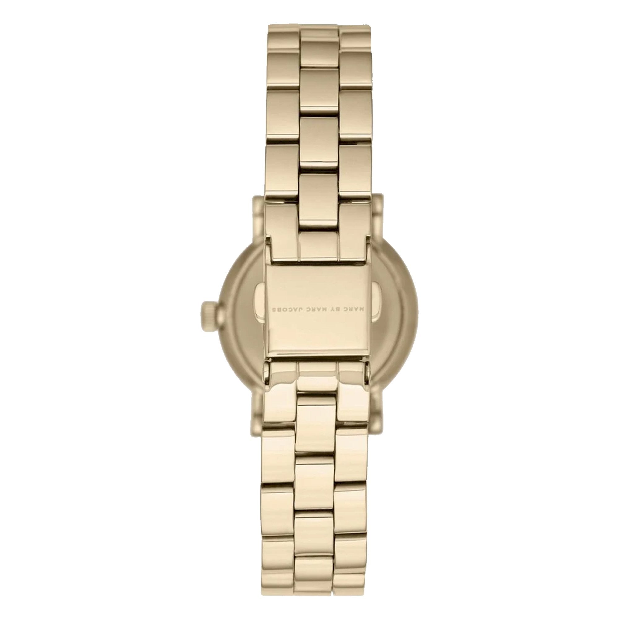 Marc Jacobs Baker Green Dial Gold Steel Strap Watch for Women - MBM3249