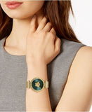 Versace Palazzo Empire Greca Green Dial Gold Mesh Bracelet Watch for Women - VEDV00819