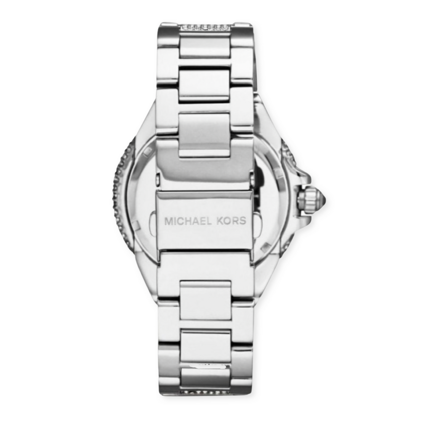 Michael Kors Camille Crystal Pave Dial Silver Steel Strap Watch for Women - MK5869