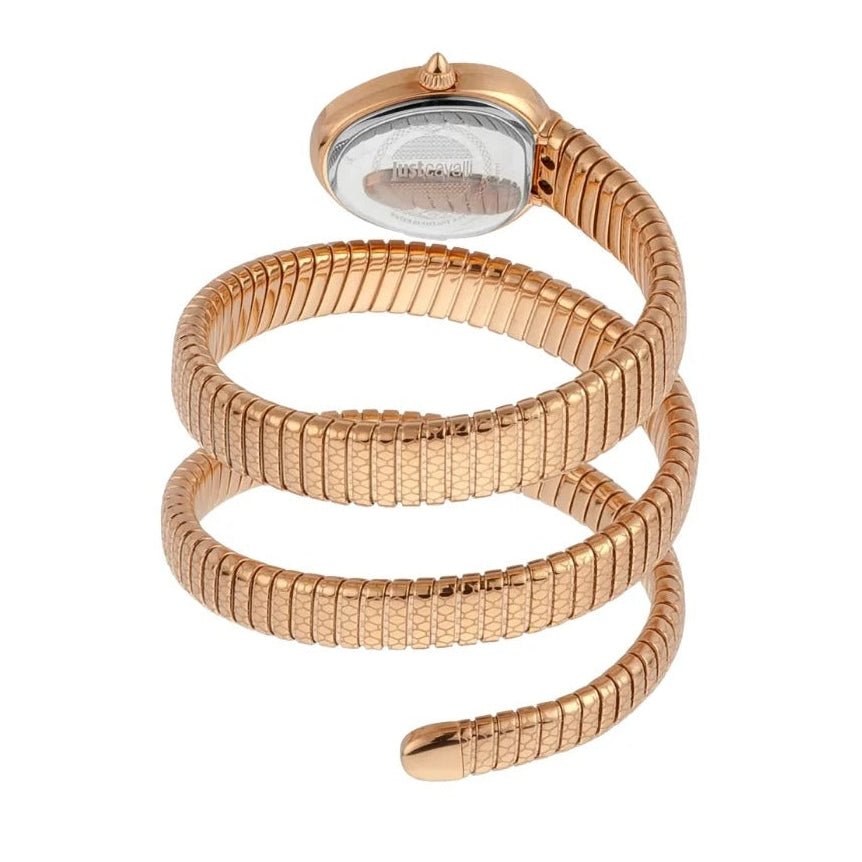 Just Cavalli Doppio Rose Gold Dial Rose Gold Steel Strap Watch for Women - JC1L163M0035