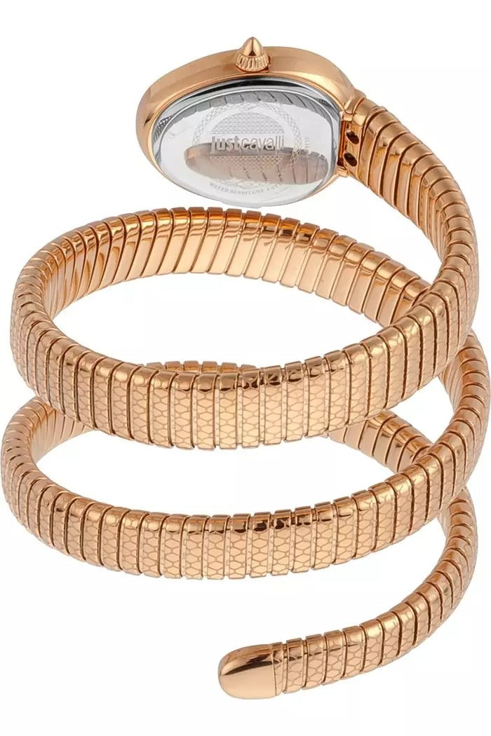 Just Cavalli Doppio Rose Gold Dial Rose Gold Steel Strap Watch for Women - JC1L163M0035