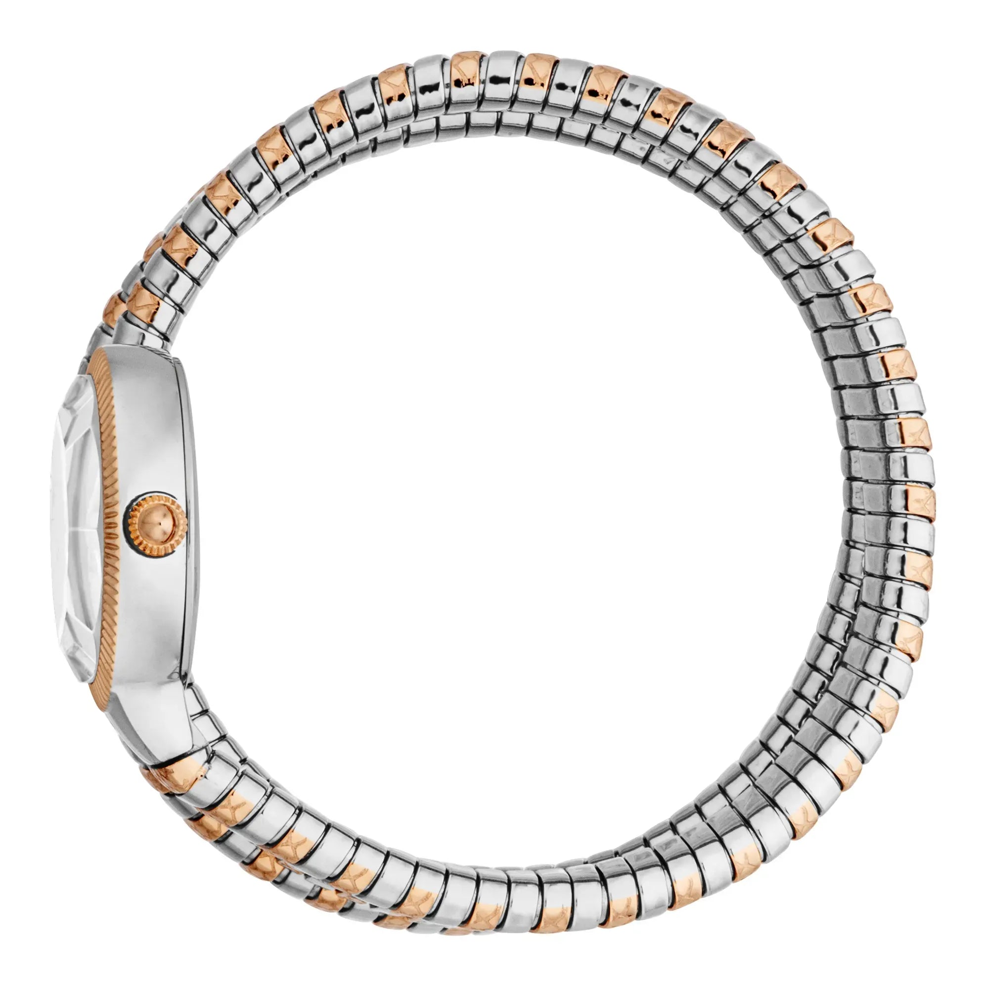 Just Cavalli After Party Silver Dial Two Tone Steel Strap Watch for Women - JC1L269M0065