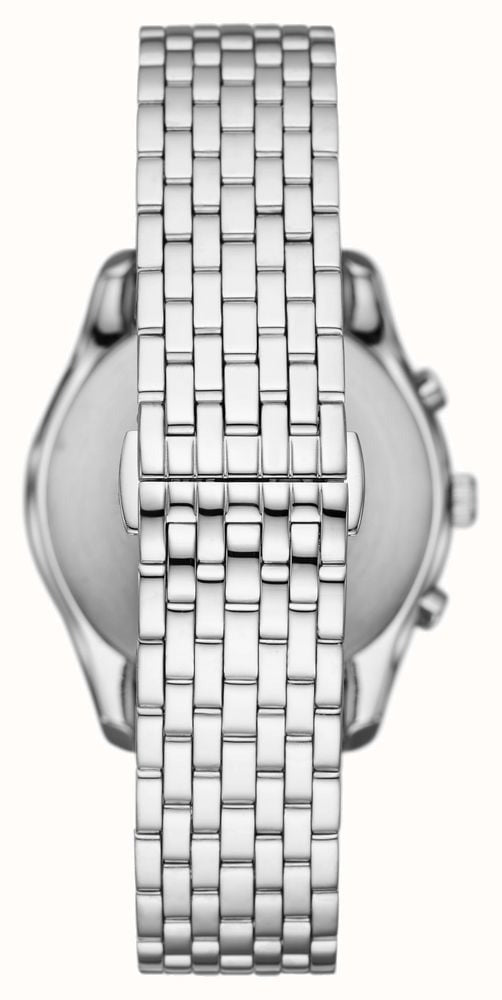 Emporio Armani Antonio Chronograph Green Dial Silver Steel Strap Watch for Men - AR11581