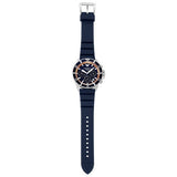 Emporio Armani World Explorer Chronograph Blue Dial Blue Silicone Strap Watch for Men - AR11696