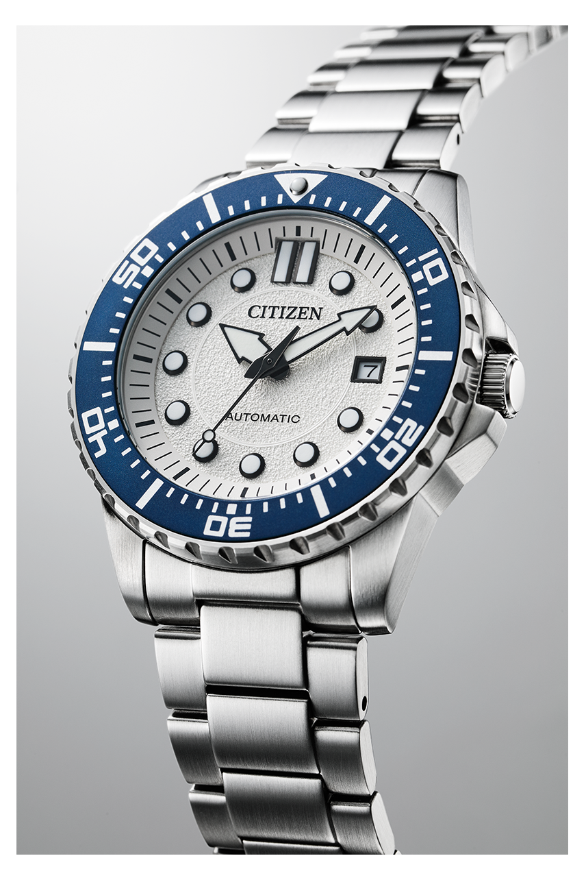 Citizen Mechanical Automatic White Dial Silver Steel Strap Watch for Men - NJ0171-81A