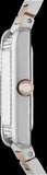 Emporio Armani Genni Mother of Pearl Dial Two Tone Steel Strap Watch for Women - AR11626