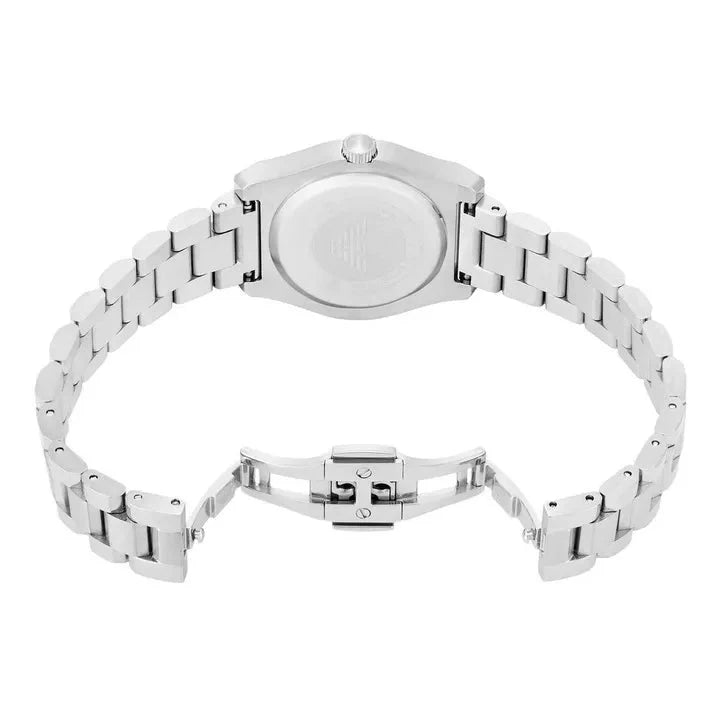 Emporio Armani Federica Mint Green Dial Silver Steel Strap Watch for Women - AR11656