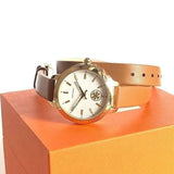 Tory Burch Collins Quartz White Dial Brown Leather Strap Watch for Women - TBW1304