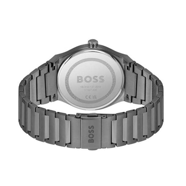 Hugo Boss Candor Grey Dial Grey Steel Strap Watch for Men - 1514078