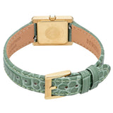 Emporio Armani Classic White Dial Green Leather Strap Watch for Women - AR11661