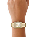 Emporio Armani Genni Crystals Gold Dial Gold Steel Strap Watch for Women - AR11663