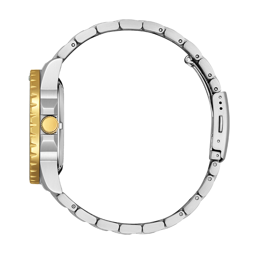 Citizen Mechanical Automatic Blue Dial Two Tone Steel Strap Watch for Men - NJ0174-82L