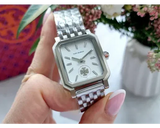 Tory Burch Robinson White Dial Silver Steel Strap Watch for Women - TBW1510