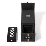 Hugo Boss Skytraveller Chronograph Black Dial Blue Leather Strap Watch for Men - 1514161