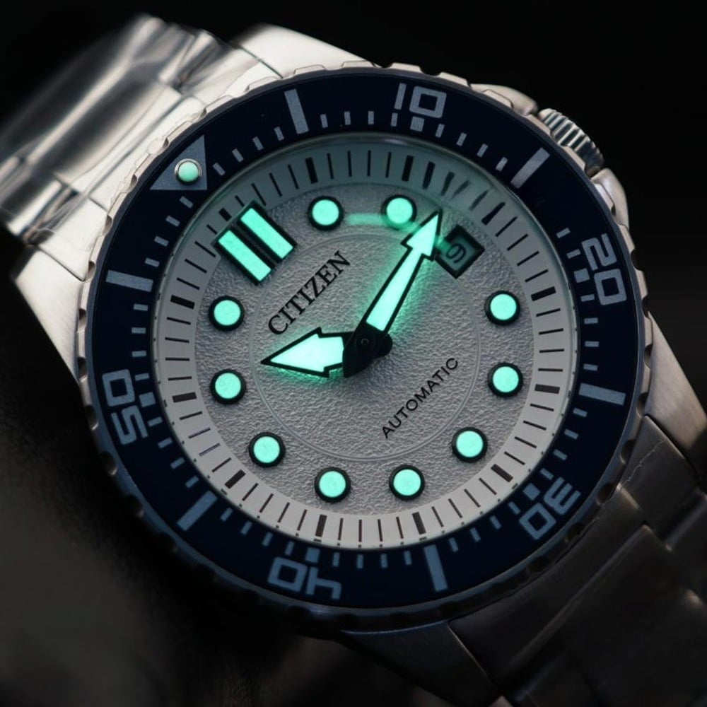 Citizen Mechanical Automatic White Dial Silver Steel Strap Watch for Men - NJ0171-81A