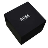 Hugo Boss Gregor Chronograph Black Dial Black Leather Strap Watch for Men - 1514049