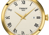 Tissot Classic Dream Ivory Dial Brown Leather Strap Watch for Men - T129.410.26.263.00